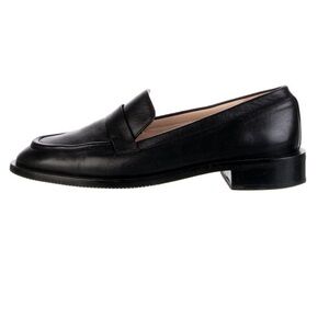 Stuart Weitzman Black Leather Loafers